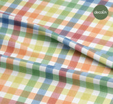 Colorful Plaid Patterned Digital Printed Fabric
